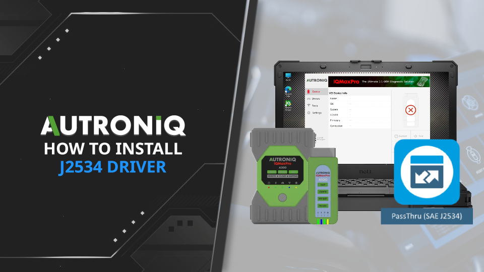 How to Install J2532 Driver on iQMaxPro Manager