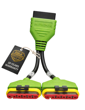 Autroniq AC014 Benelli OBD2 16-Pin to two 6-Pin Motorcycle Diagnostic Cable Adaptor