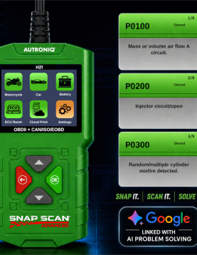 Autroniq SnapScan H21 Motorcycle Car Scooter Handheld OBD2 16 Pin Euro5 6 Pin Scanner